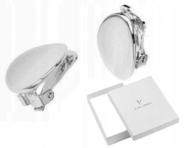  Clips silber colibra durchbrochen damen groß runden für die ohren elegant mode