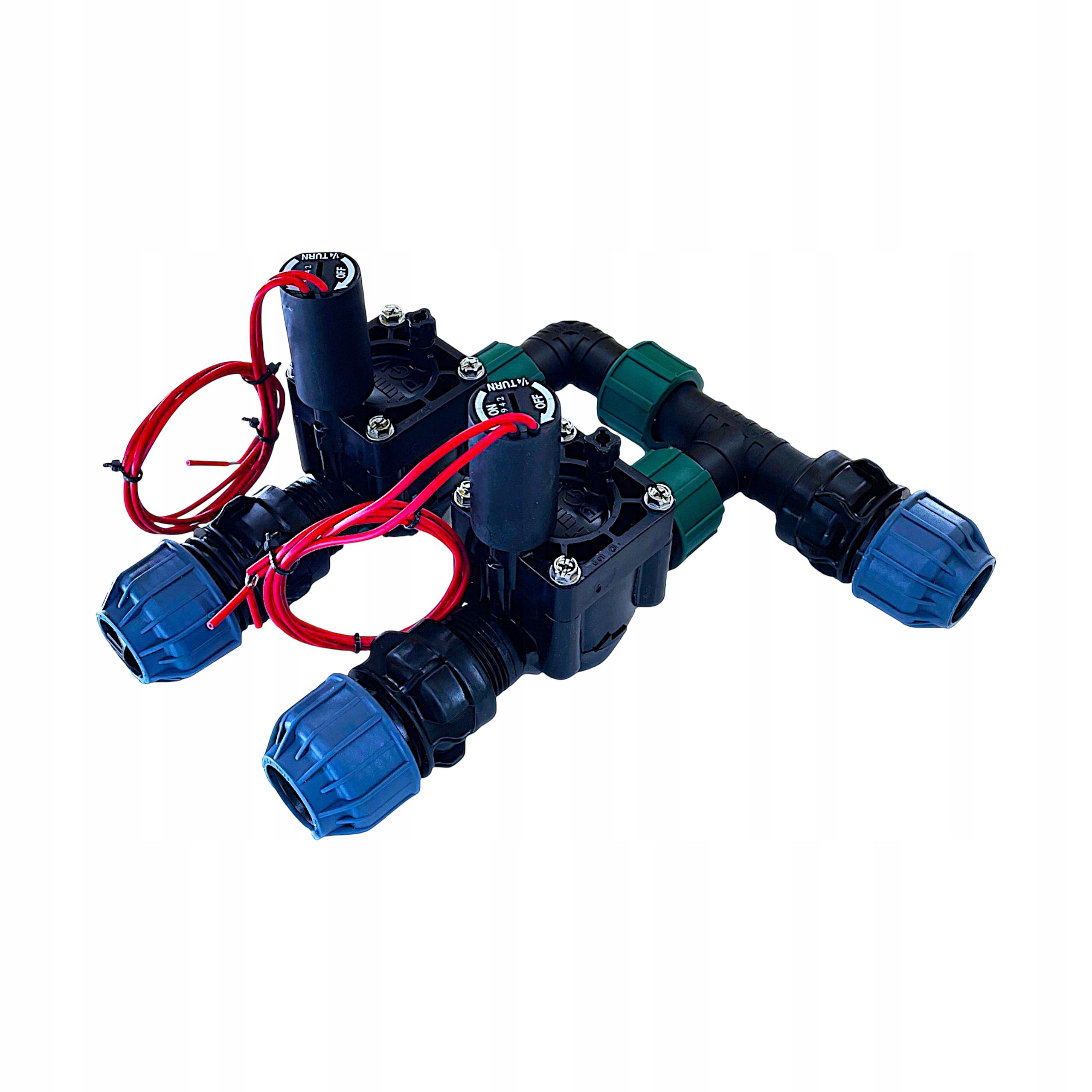  Set automatic irrigation garden 4 sections 12 sprinklers + box