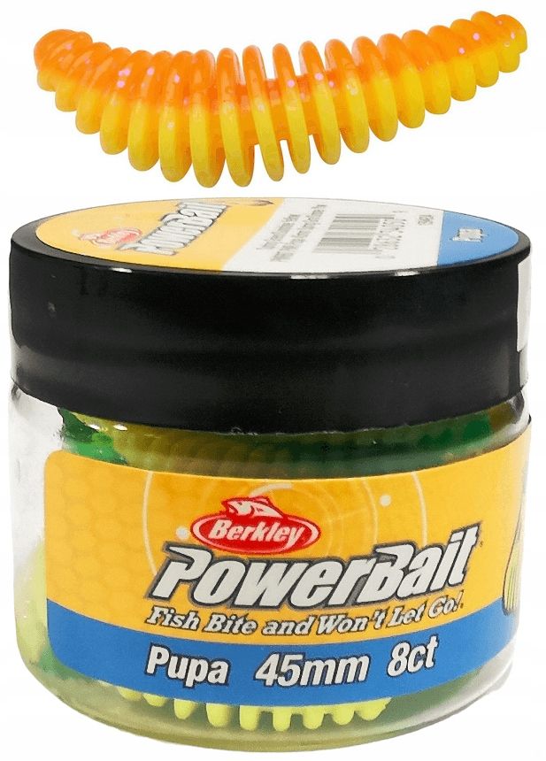  Guma larwa berkley powerbait pupa 35mm - pink white 10 vnt.