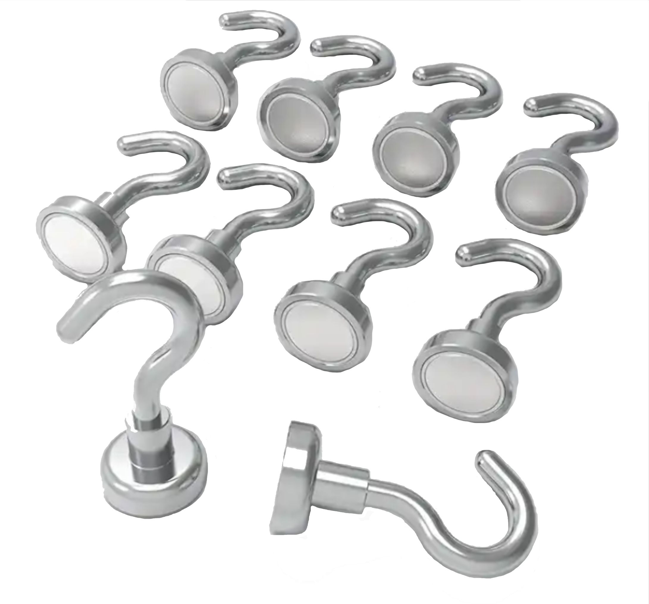  Magnetický držiak silný neodymový magnet s podľa ucha o16 mm 5kg / háčik e16