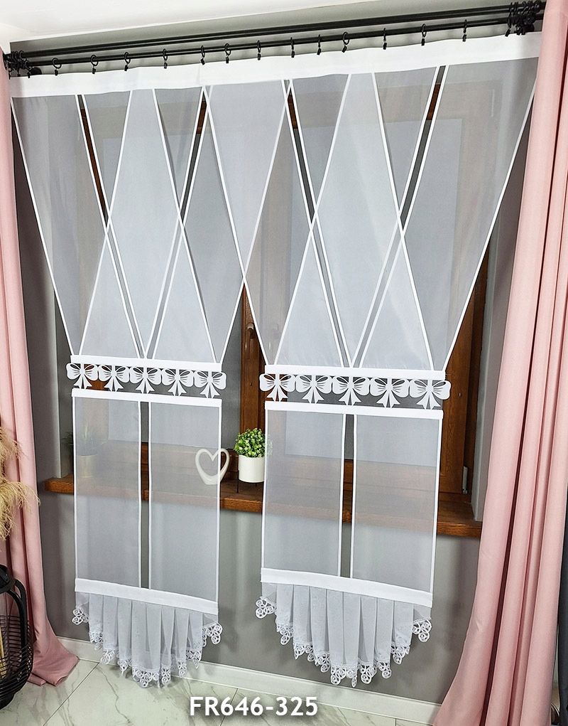  Užuolaida baltas vualis dekoratyvinė plokštė 100x60 ažūras kloste 60x100