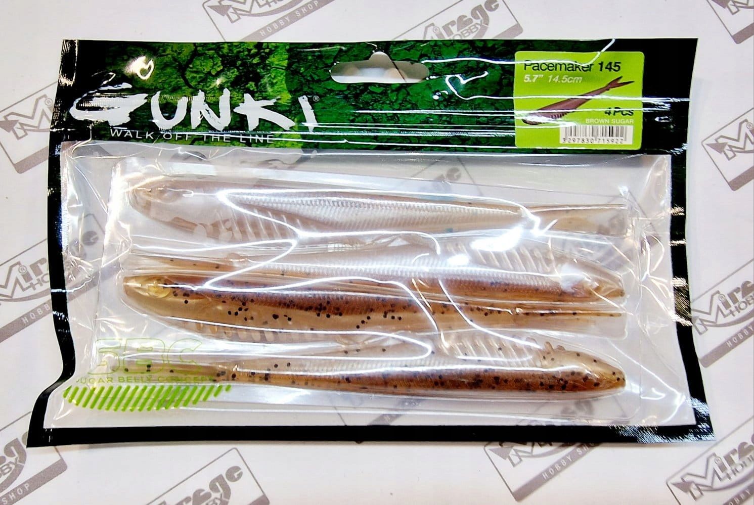  Norīt gunki kiddy 4"(10cm) - salt & pepper (op. 5 gab.) [52683]