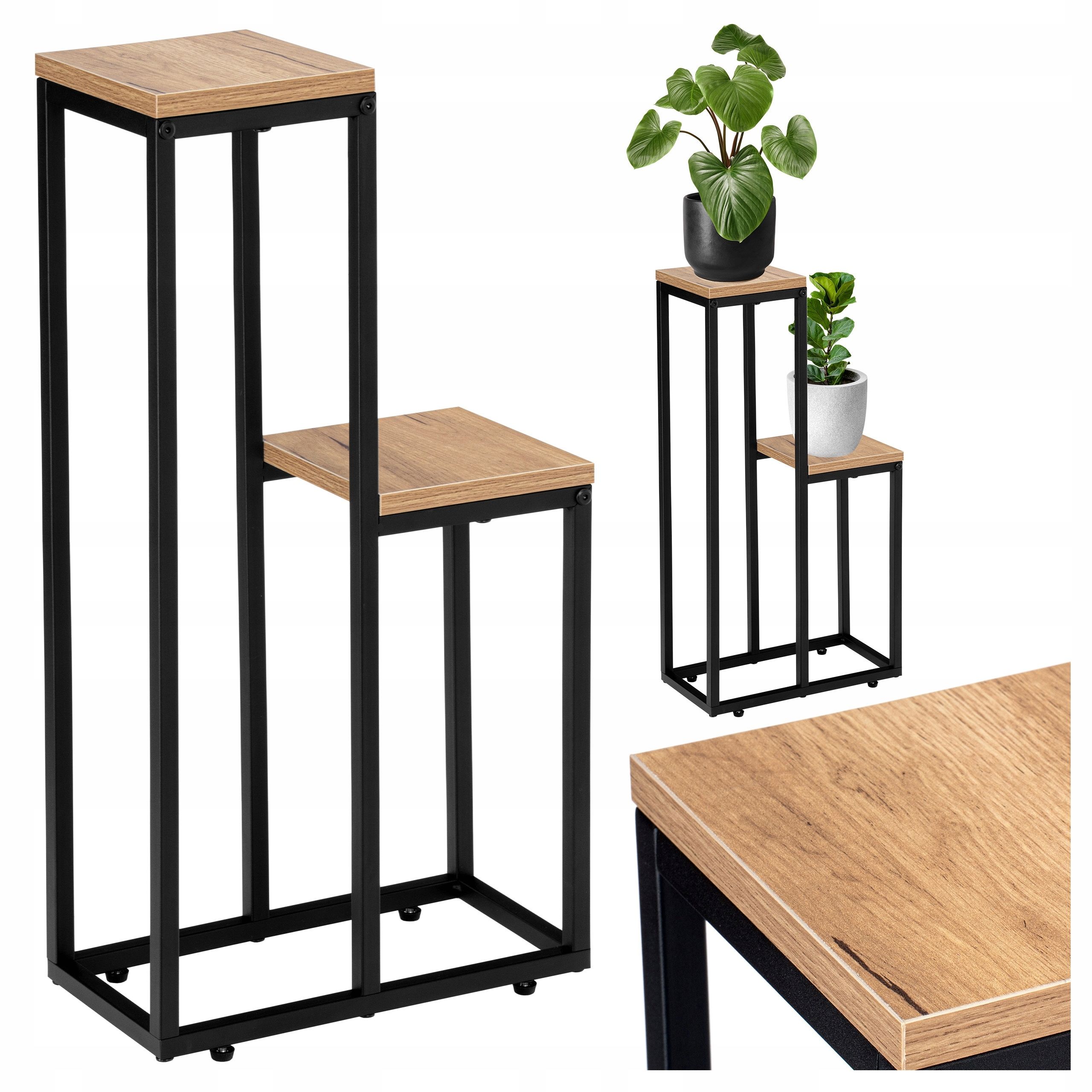  Metal stand for flowers flower stand flowerpots standing shelf with shelves loft style