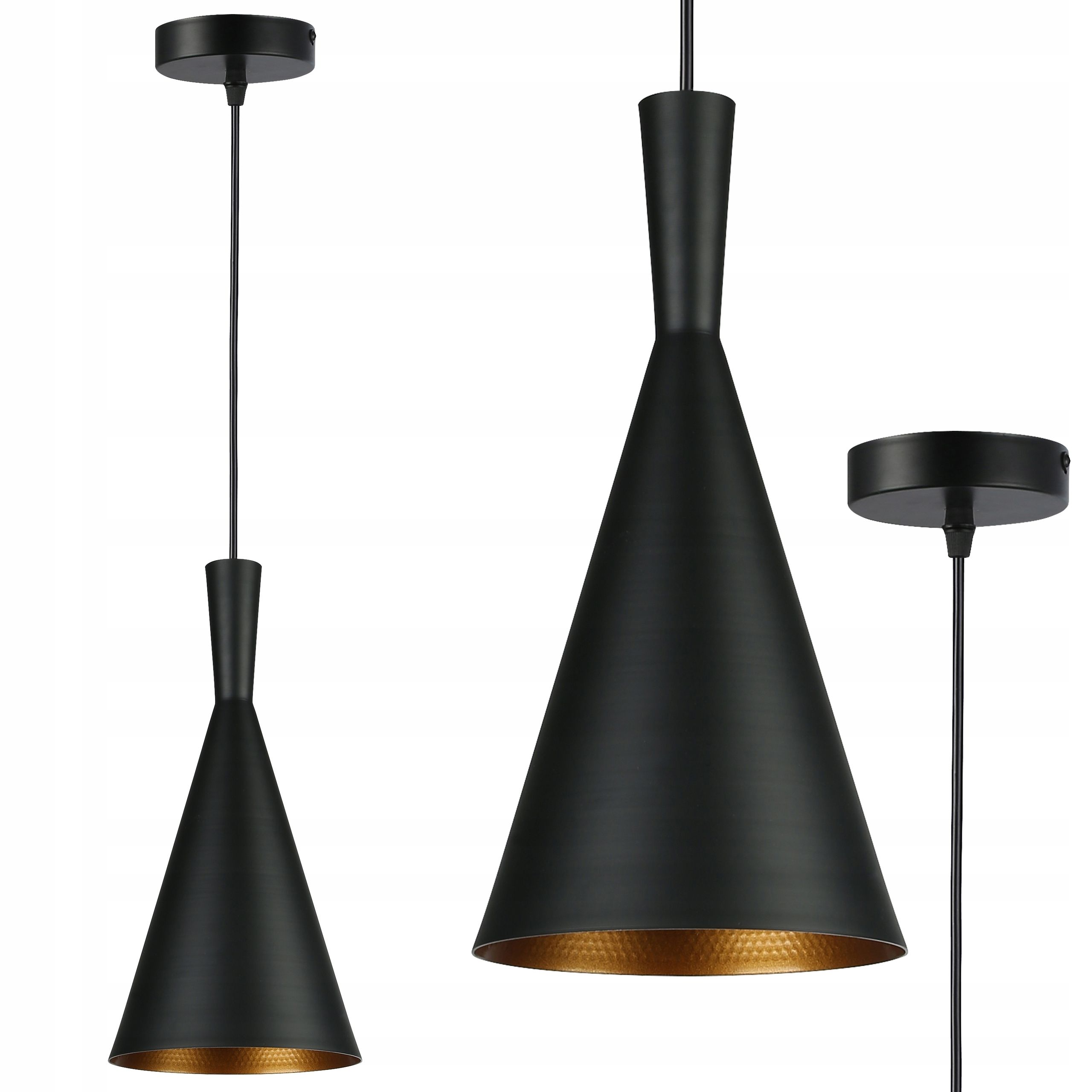  Deckenlampe hängend lampe wandleuchte rahmen 6x nr. e27 70cm led schwarz