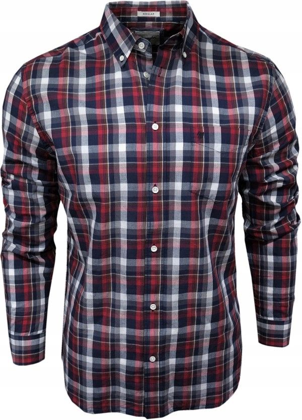  Wrangler košeľa regular fit kockovaný white xl