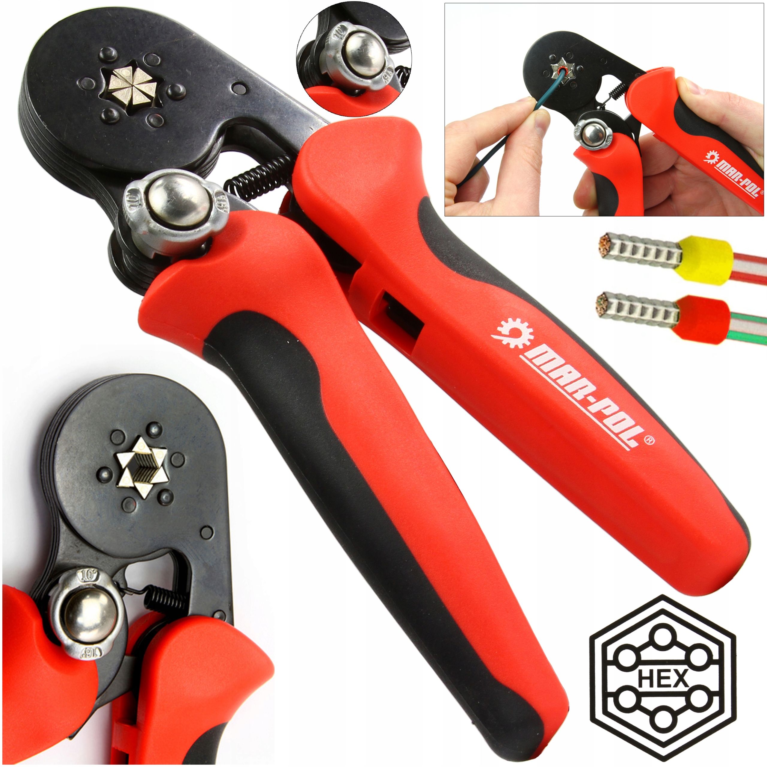  Crimpzange mar-pol m49521 0,25 mm² - 6 mm²
