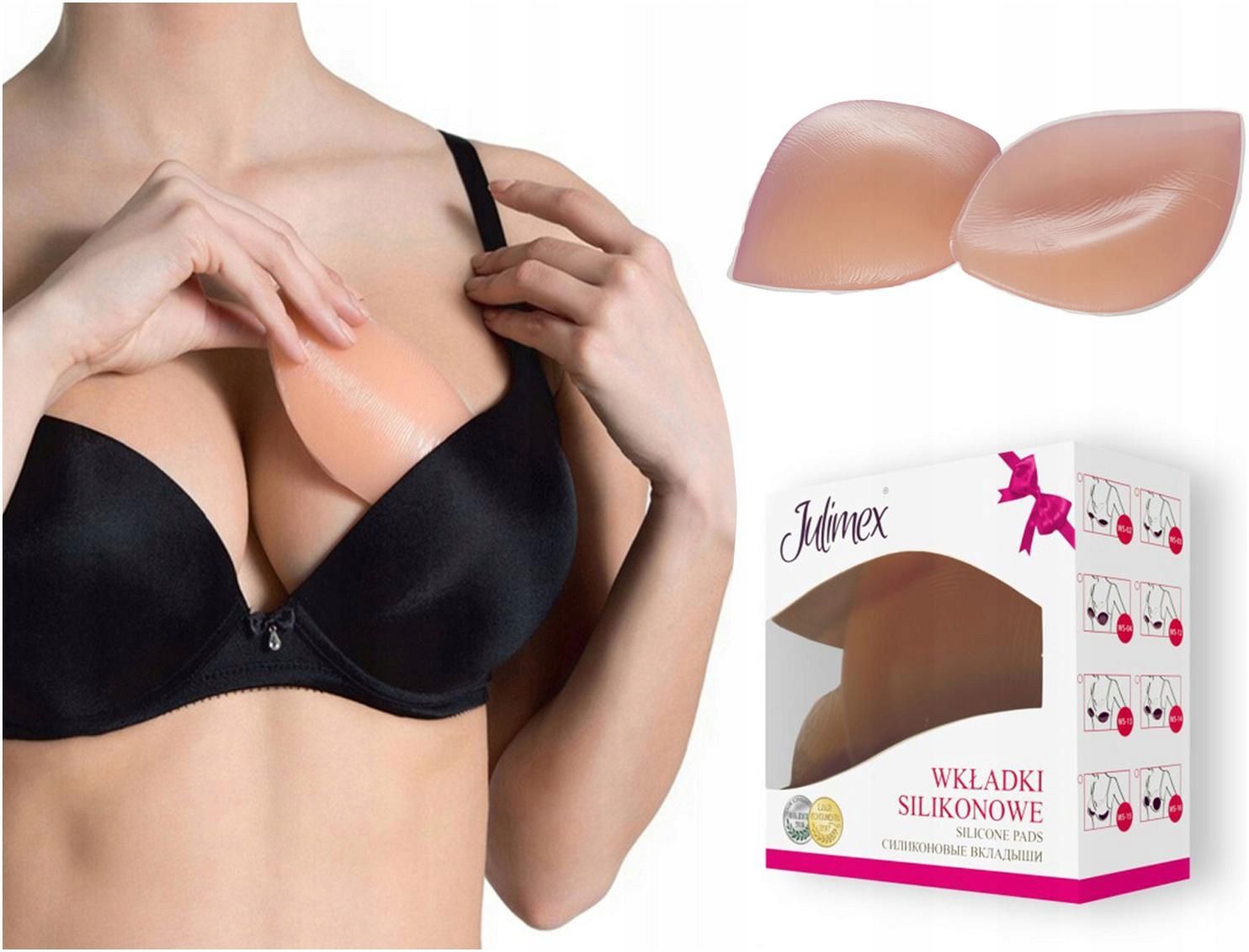  Julimex penové vložky za podprsenku lepkavý ws-28 c/d telovej farby