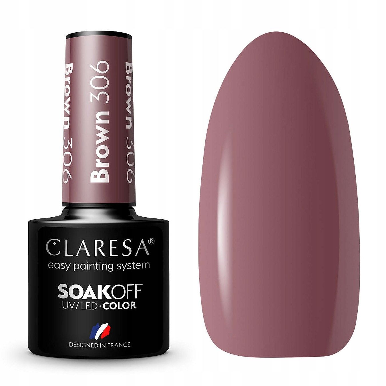  Claresa hübriid küünelakk burgundia glitter pink 554