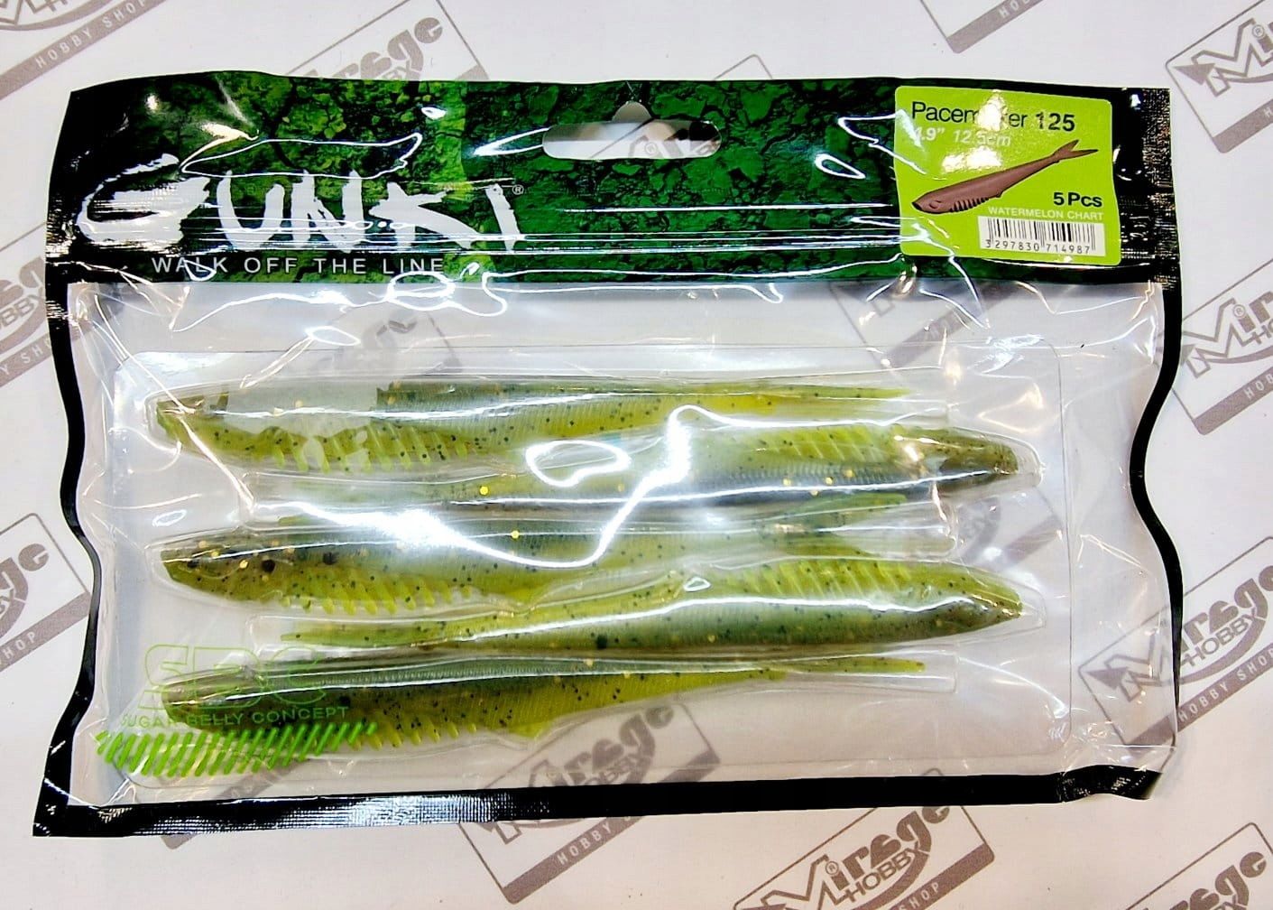  Norīt gunki kiddy 4"(10cm) - salt & pepper (op. 5 gab.) [52683]