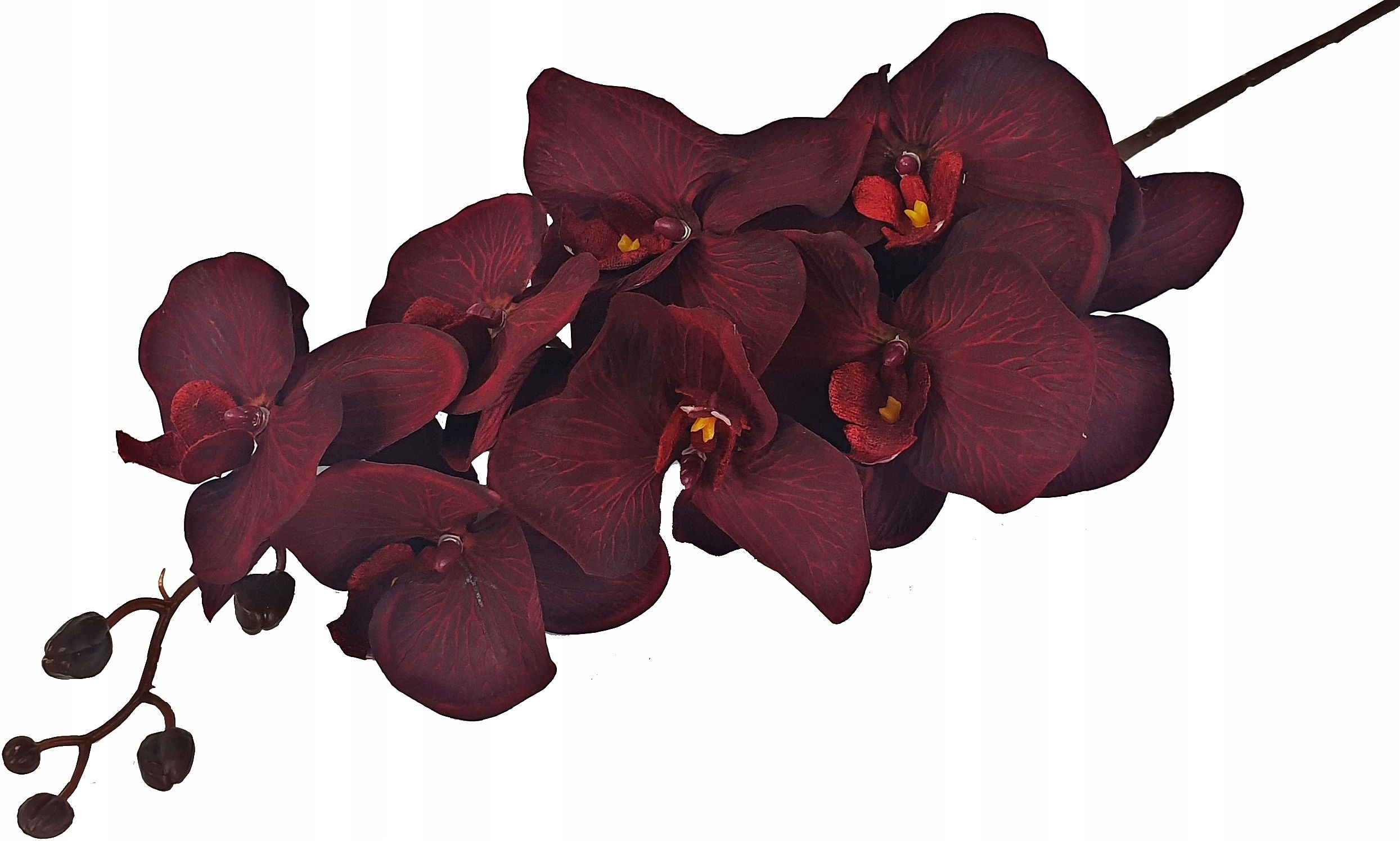  Orchid twig 20 flowers 76 cm rubber