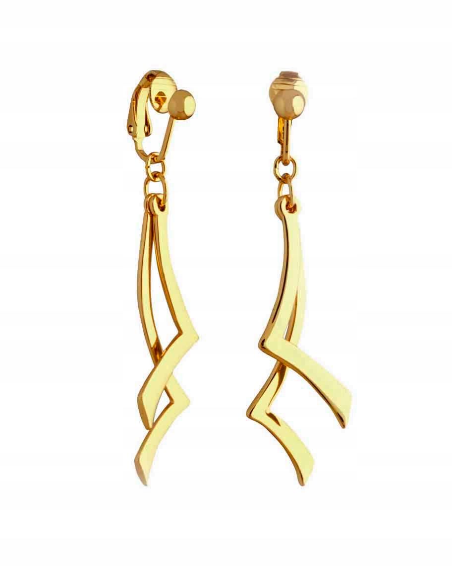  Lang clips golden damen leicht hängend groß beeindruckend für die ohren colibra