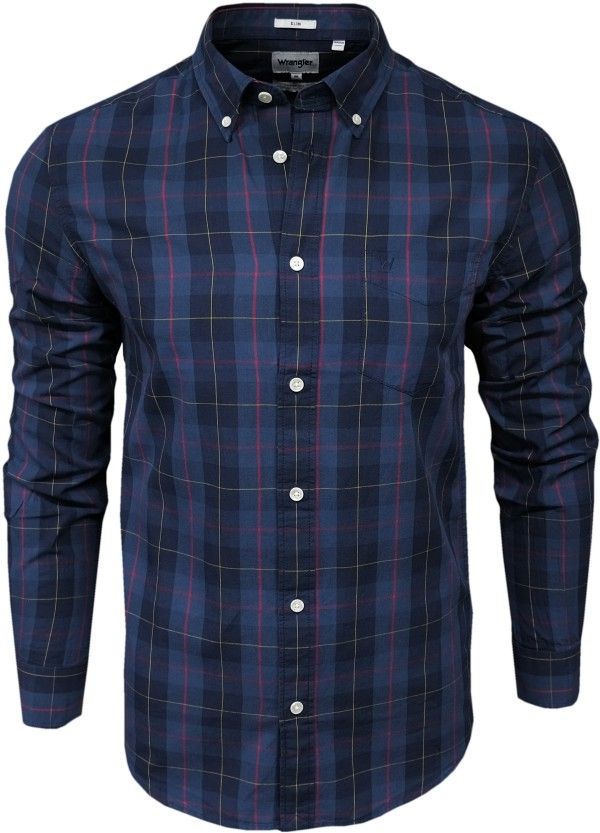  Wrangler košeľa regular fit kockovaný white xl