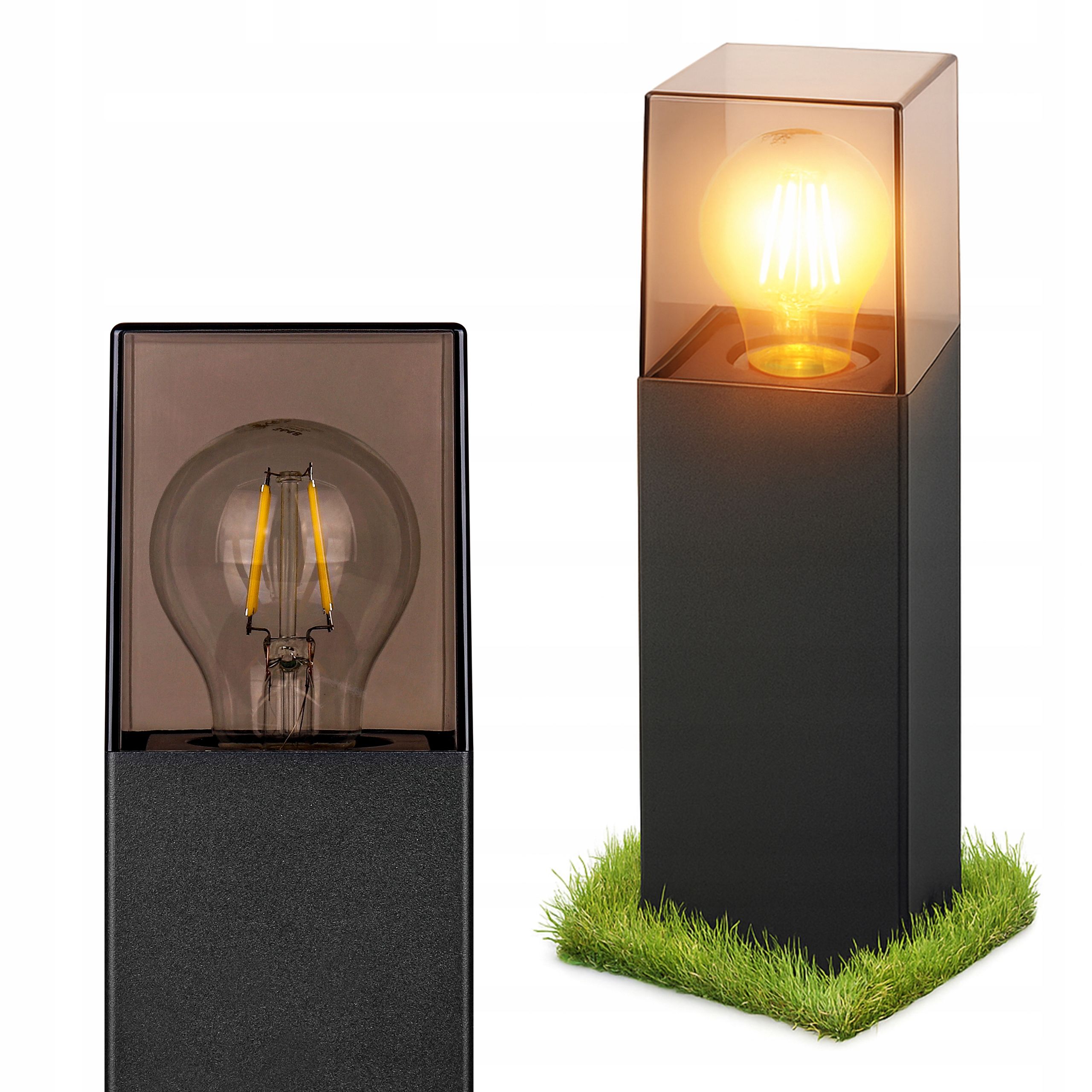  Led stojací lampa zahrada 45cm sloupec pohybový senzor zewnetrzna e27 led