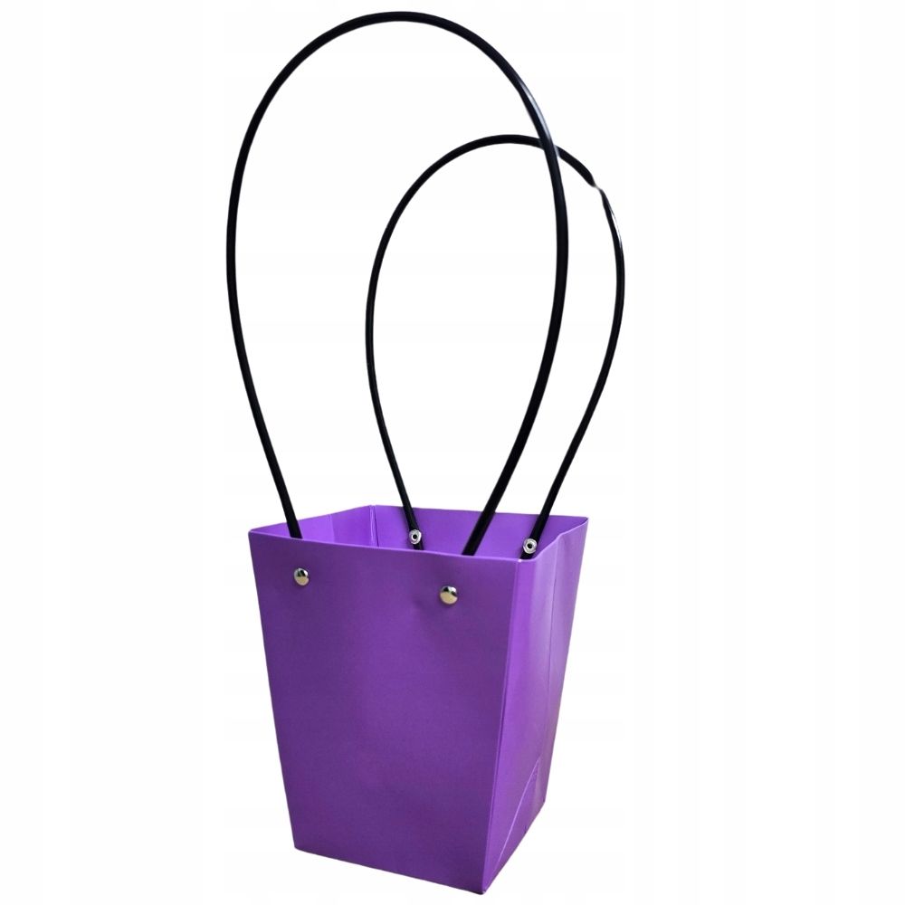  Papīra dāvanu maisiņš par ziediem krāšņs ar rokturi roz/zloto 33cm10szt