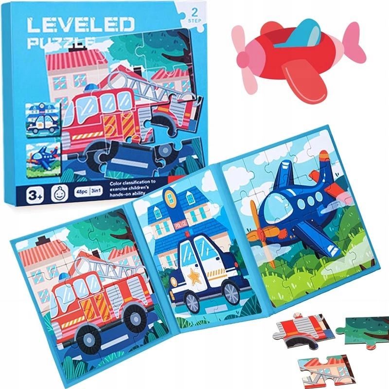  Magnetické puzzle úroveň 5 dinosauři trex vzdělávací puzzle