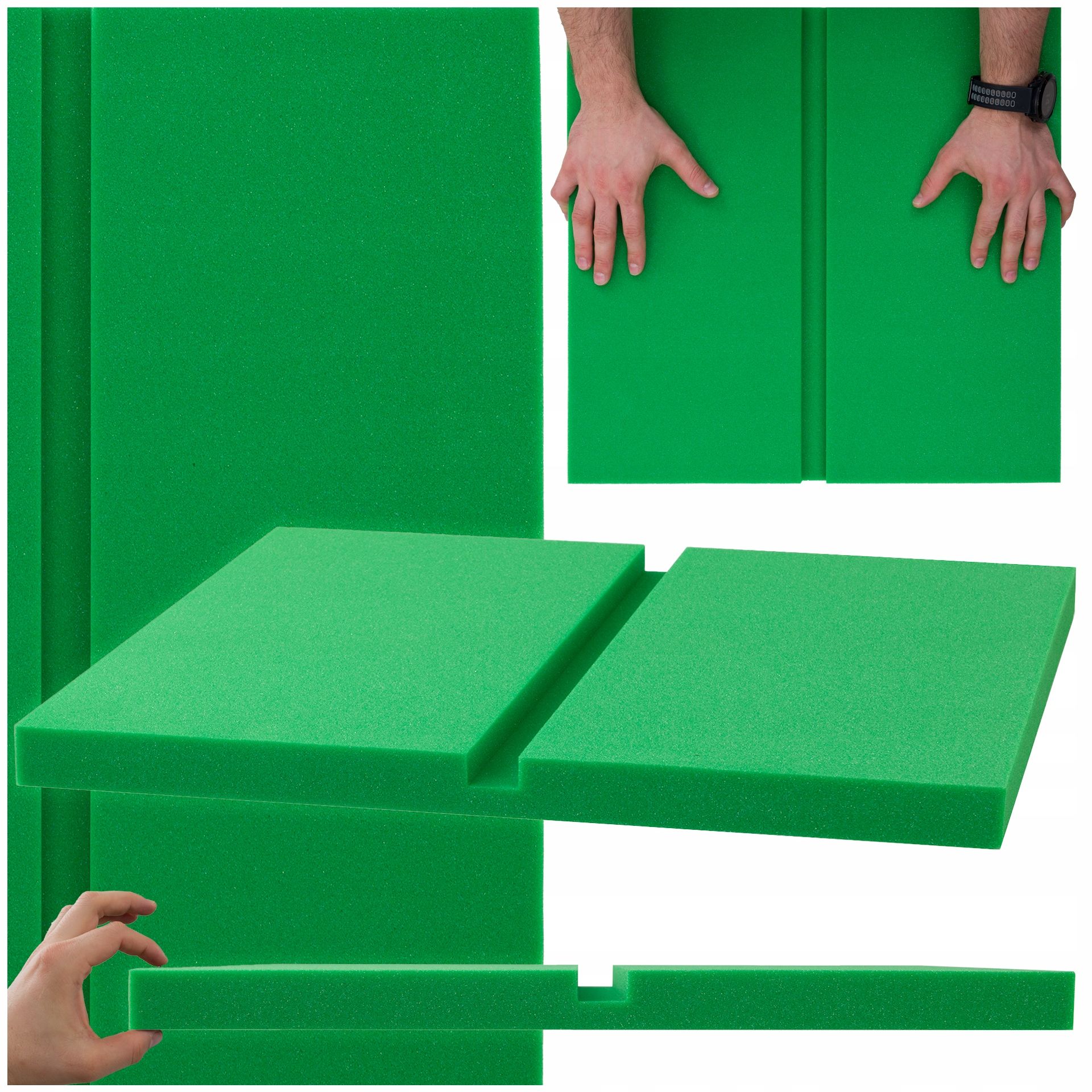  Akustinis skydelis aikštė dekoratyvinis 50x50x3cm su fazė 15mm minkštas kempinėlė ekranas