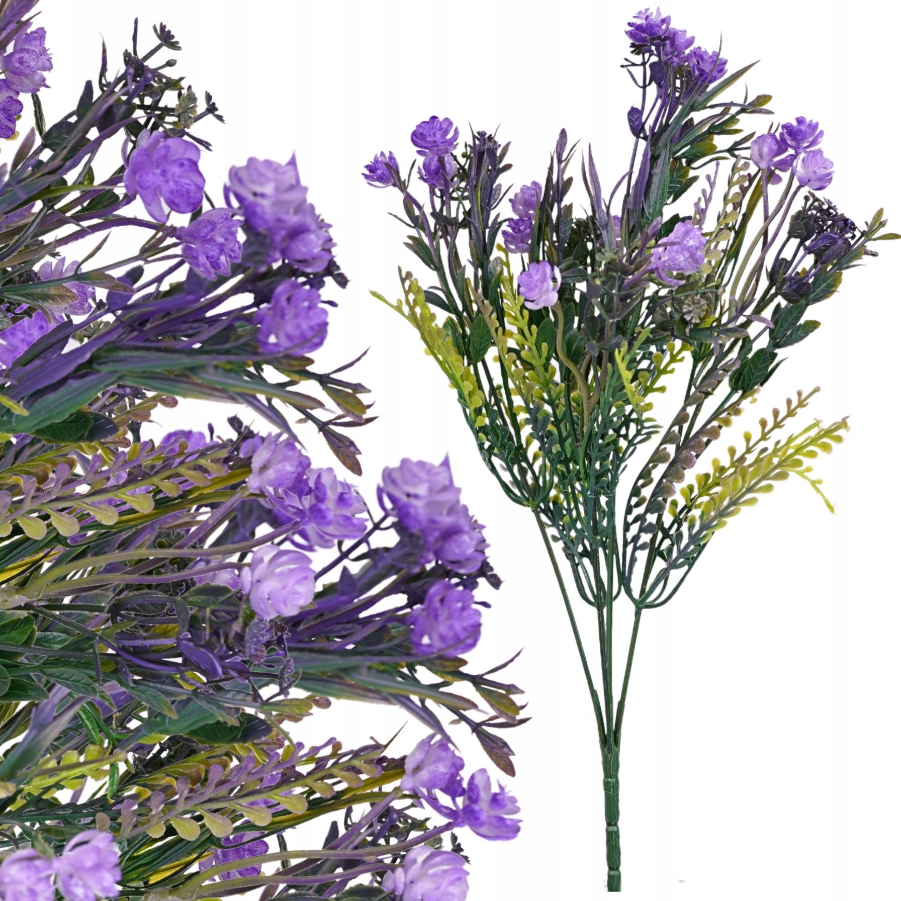  Dirbtinės gėlės gipsowka šakelė 32cm tanki violetinė priedas puokštėms