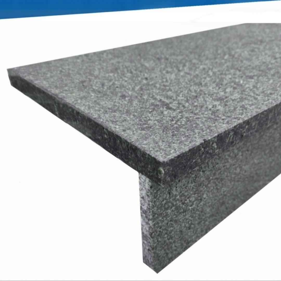  Anthracite color granite stairs steps flame steel gray 1m current gat. i
