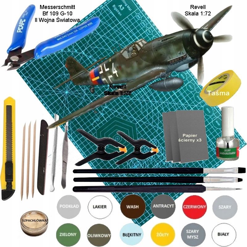 Modelis cisterna pantera tank panther type g + akrila krāsas modeļiem. aksesuāri