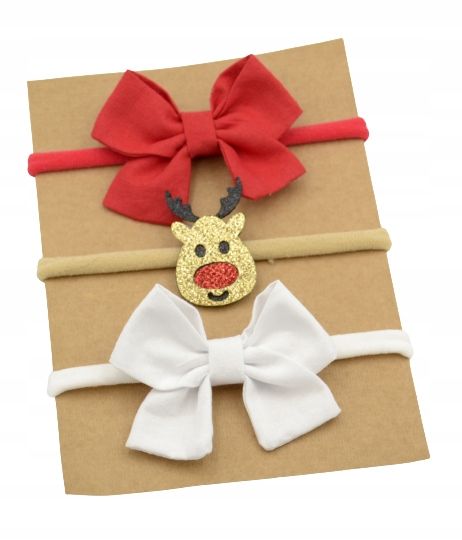  Stirnband für ein mädchen bantu rote farbe ren 2 pcs. weihnachtsset