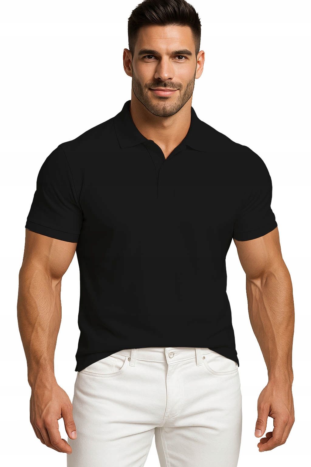  Men&#39;s polo shirts t-shirt elegant reinforcement cotton with collar m