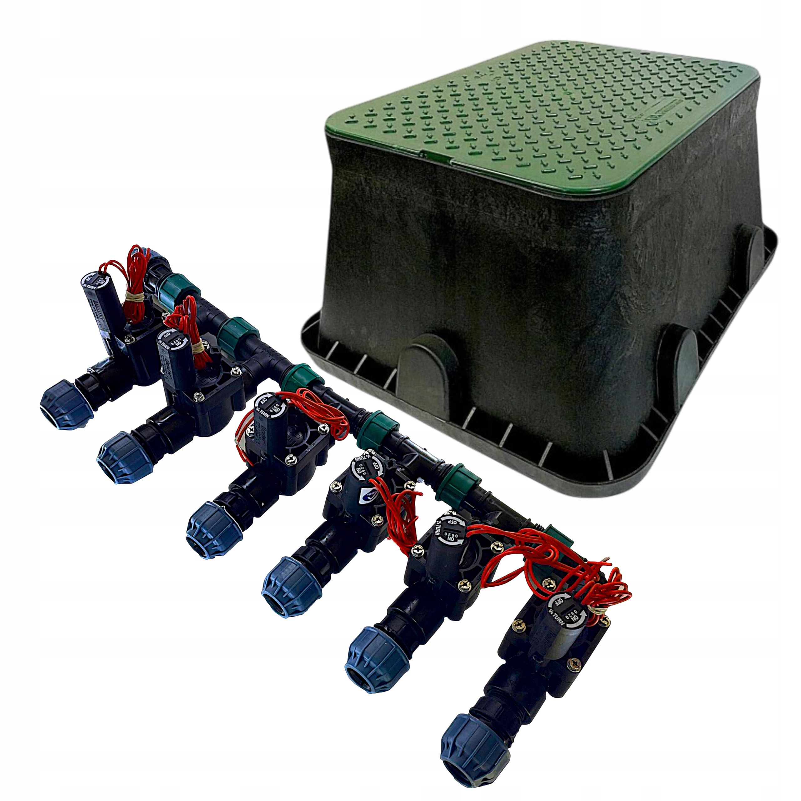 Set automatic irrigation garden 4 sections 12 sprinklers + box