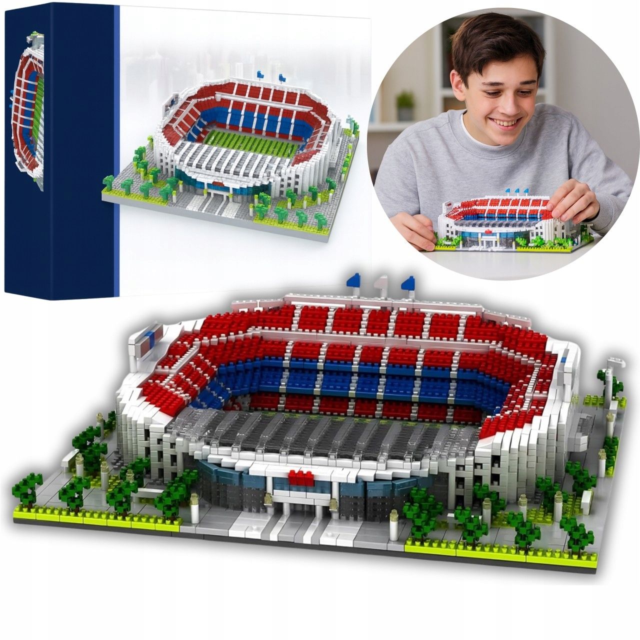  Bausteine stadion fußball camp nou fc barcelona 3500el