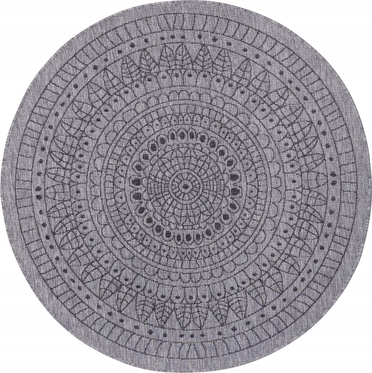  Round carpet for the living room 140cm , soft italian ,green creamy pattern mandala