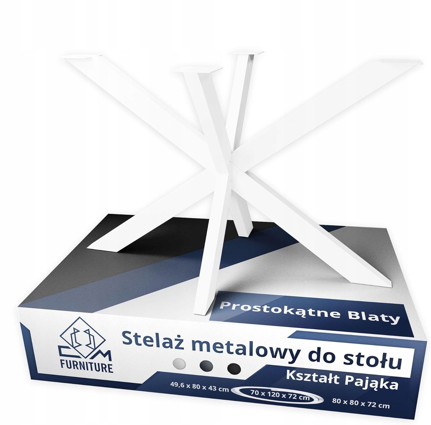  Kovová noha kovový rám pro stůl pavouk loft styl držák biala