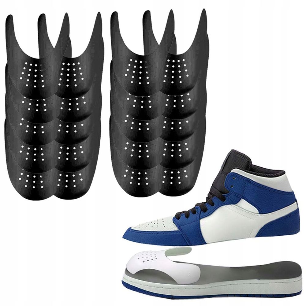  10 porų įtvarai ant pomarszczone czubki batams sneakers priežiūra