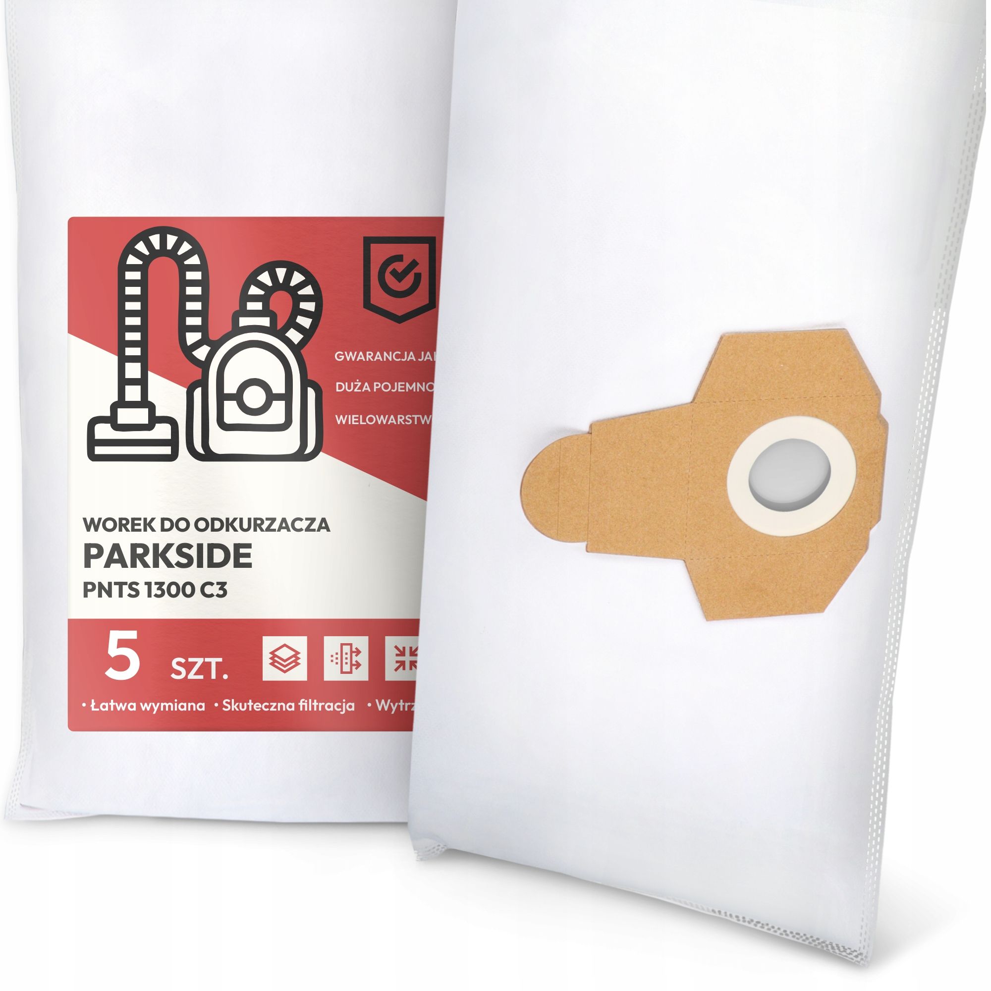  2x bag for a vacuum cleaner parkside pnts 1300 c3 synthetic textiles bags g9