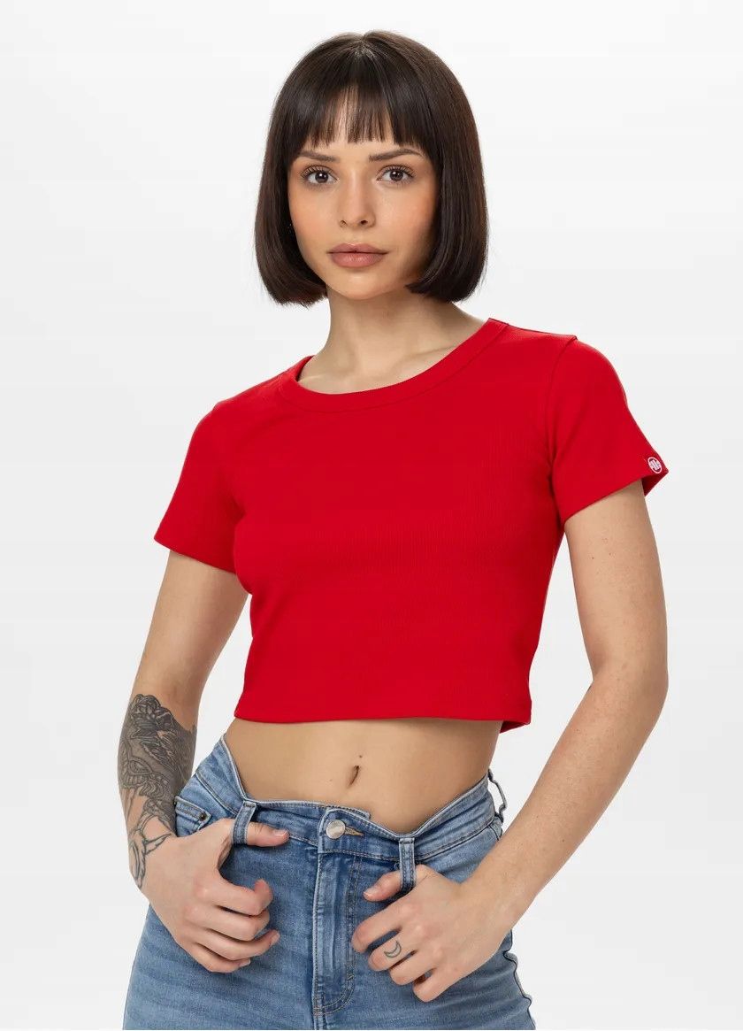  T-shirts für damen grube bull west coast cropped s