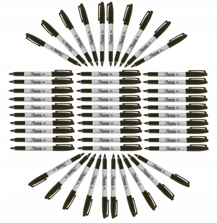  Sharpie permanentmarker schwarz 24 pcs. fein wasserdicht filmmarker in cd