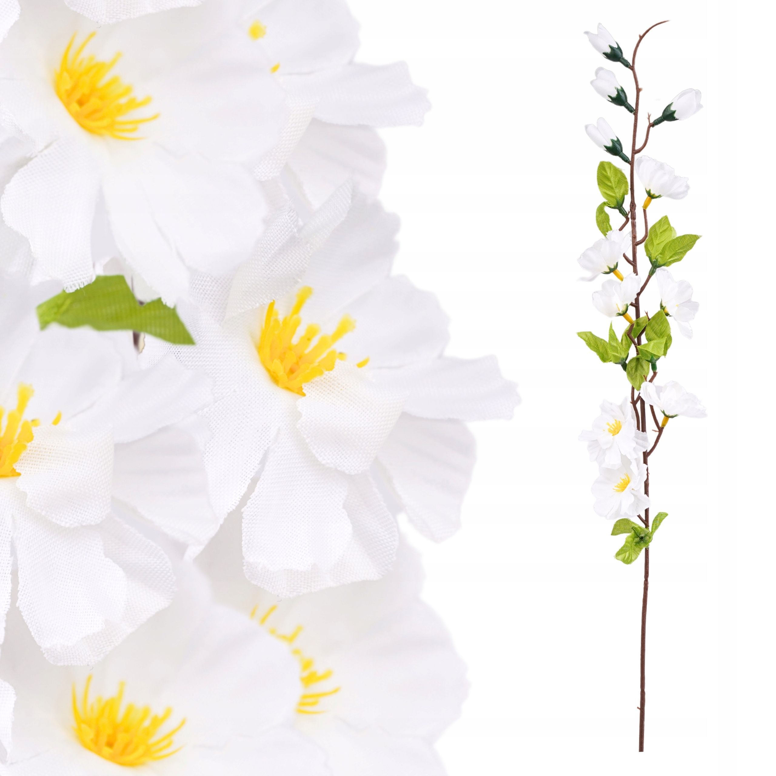 Mākslīgais zieds orhideja zars dekoratīvs rotājums florists pik 62cm