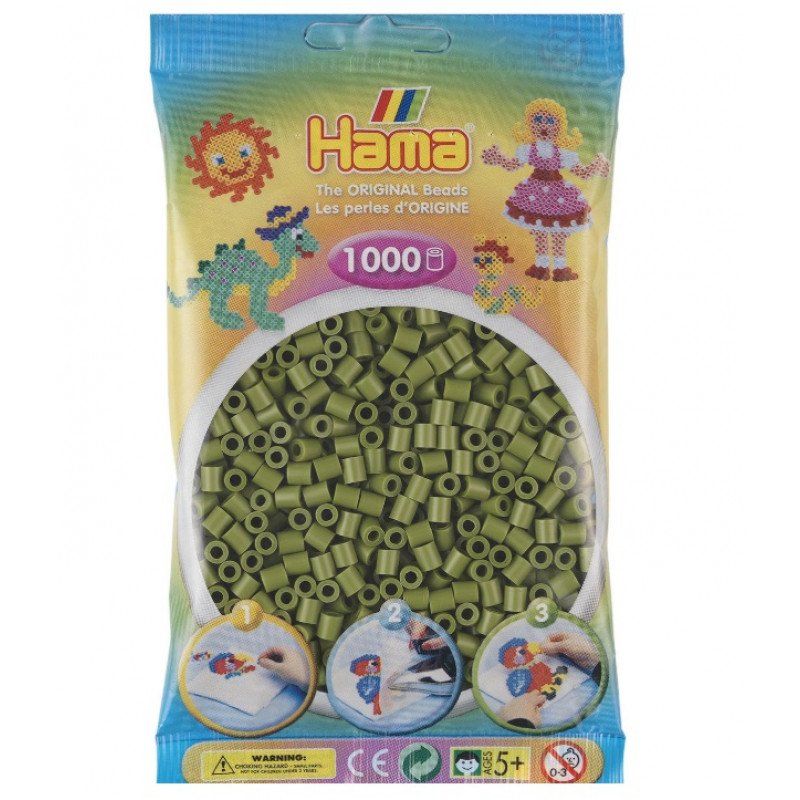  Hama 207-103 - svetlo žltý - 1000 korálky midi - krk