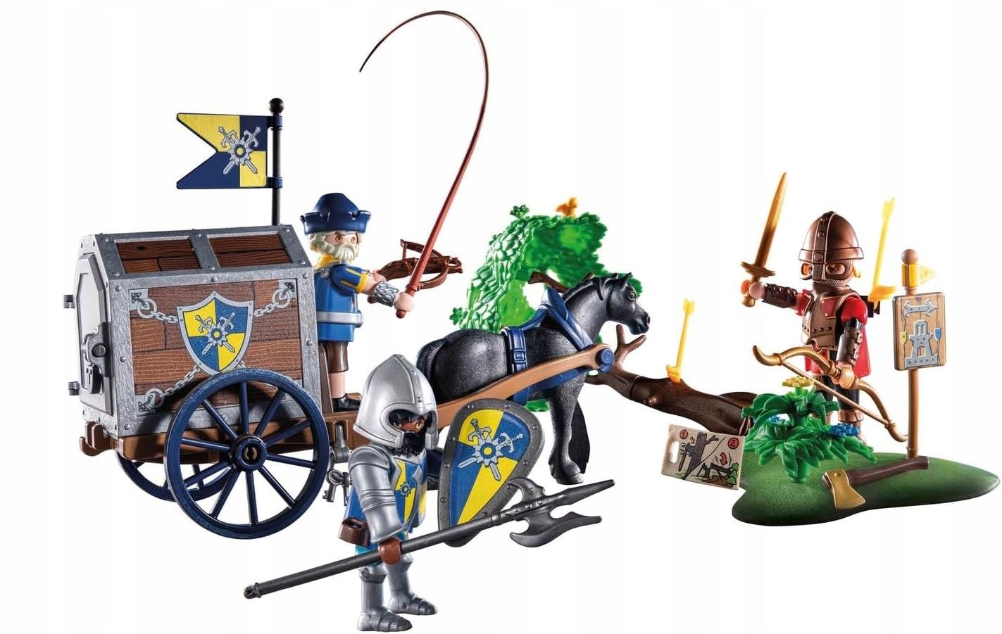 Komplektas playmobil 71423 automobilis su nameliu ant ratų