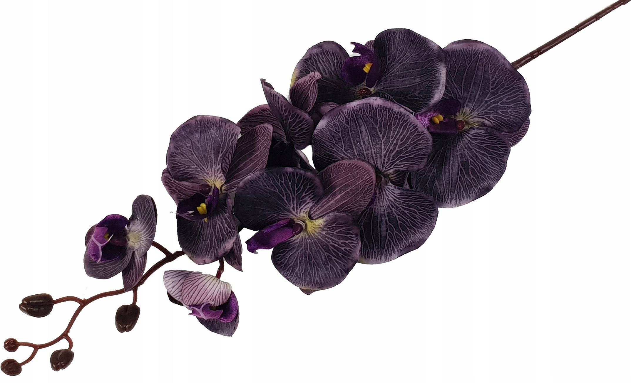  Orchid twig 20 flowers 76 cm rubber