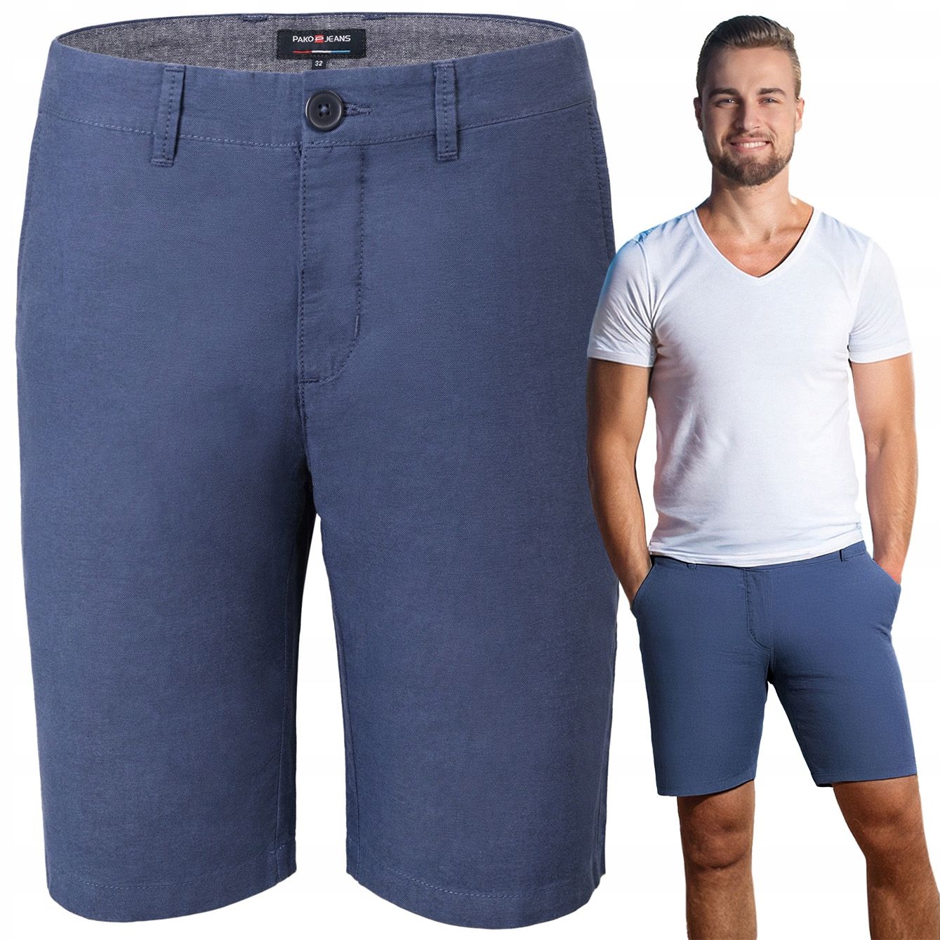  Elegantne lühikesed püksid chino meeste ralph helehall 38 pako jeans
