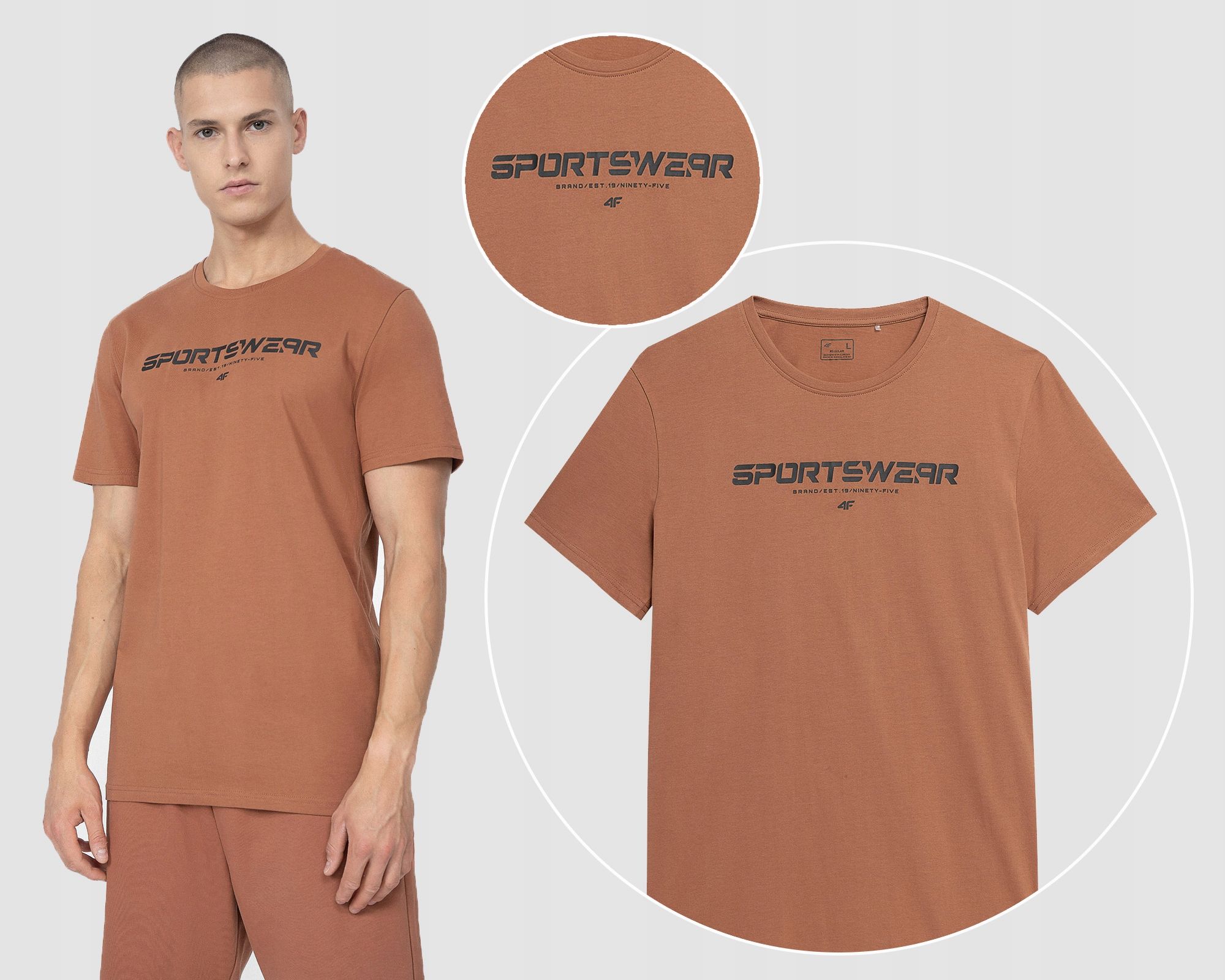  Men&#39;s t-shirts 4f cotton t-shirts sports xl ttshm2256 ss25