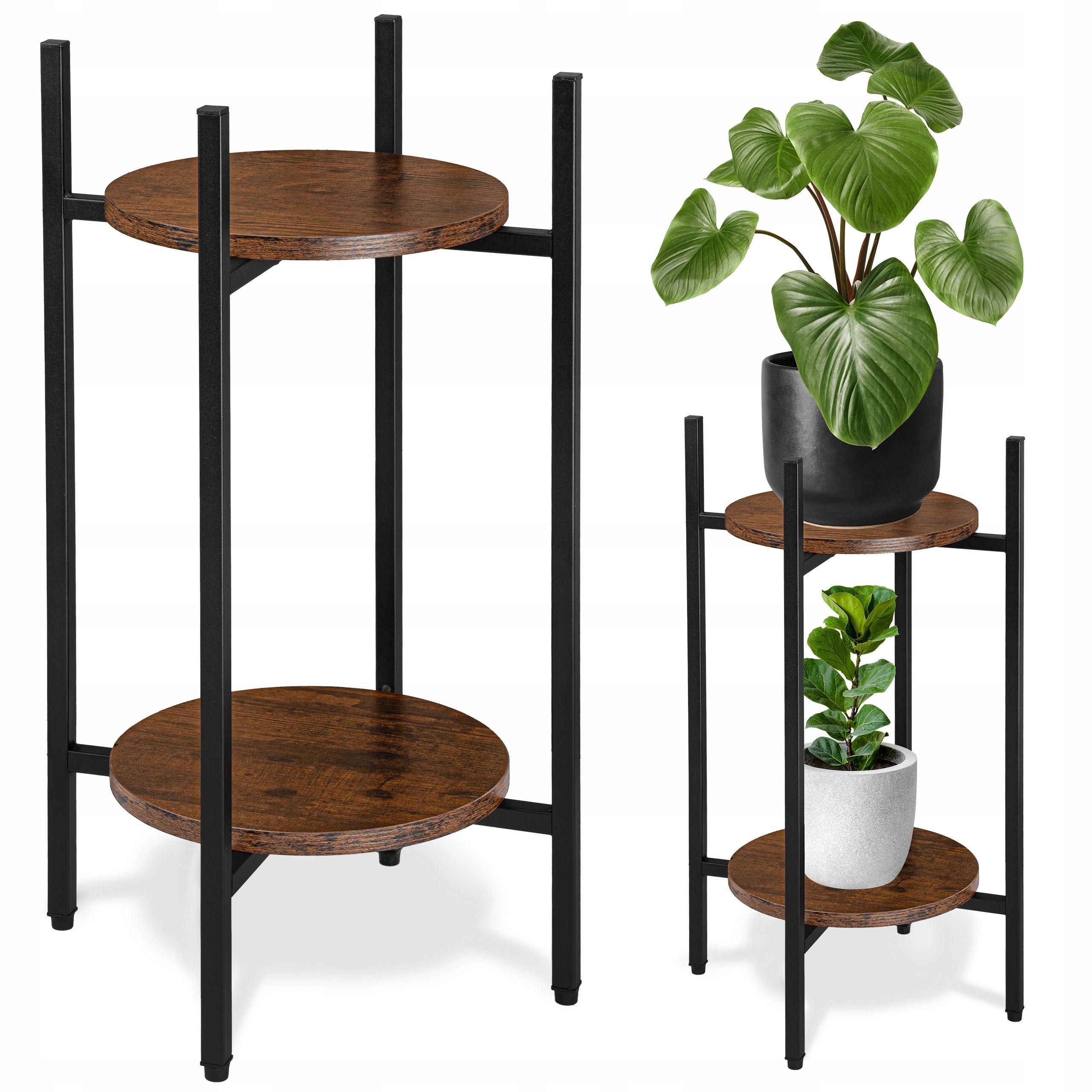  Metal stand for flowers flower stand flowerpots standing shelf with shelves loft style