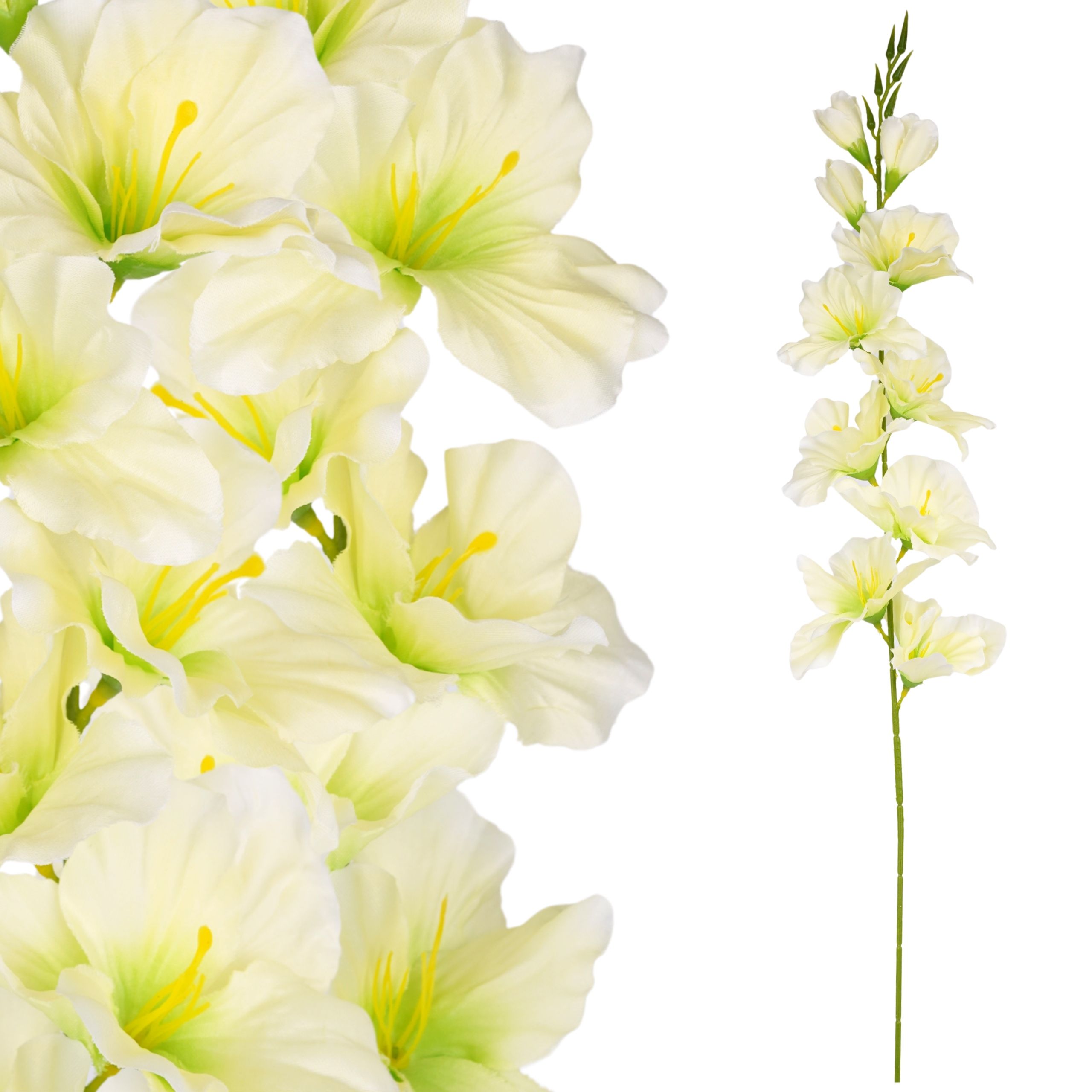  Mākslīgais zieds orhideja zars dekoratīvs rotājums florists pik 62cm