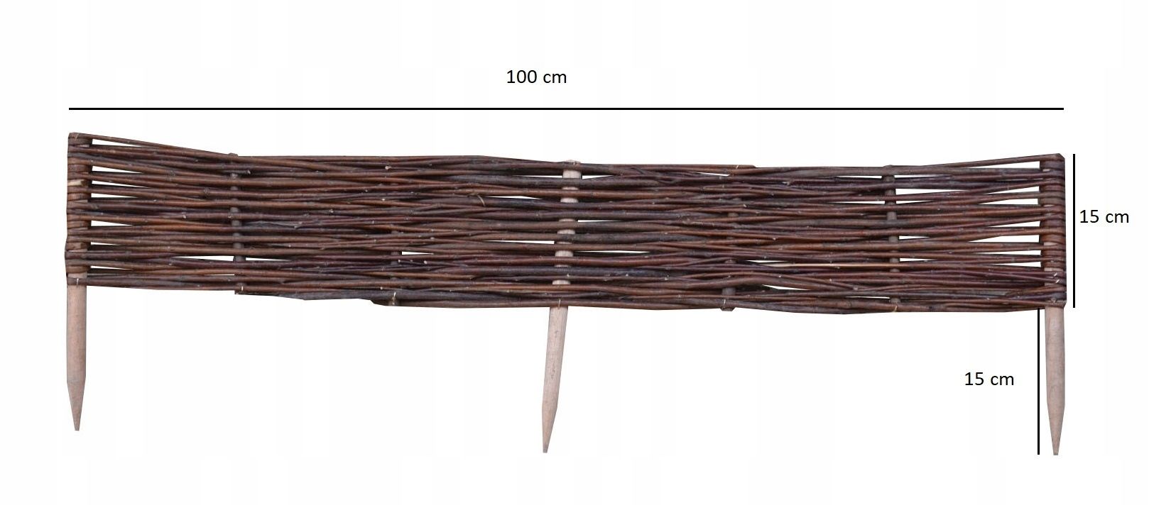  Austa palisāde h10 - l120 žogs pītas
