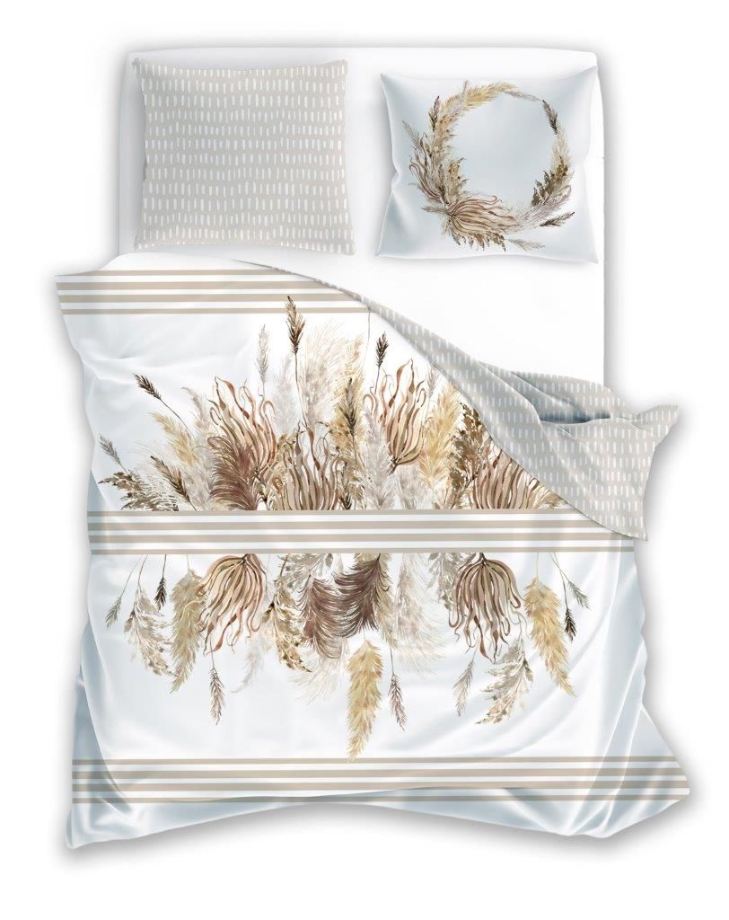  Bettwäscheset blumen blumen grau farbe 160cm baumwollsatin