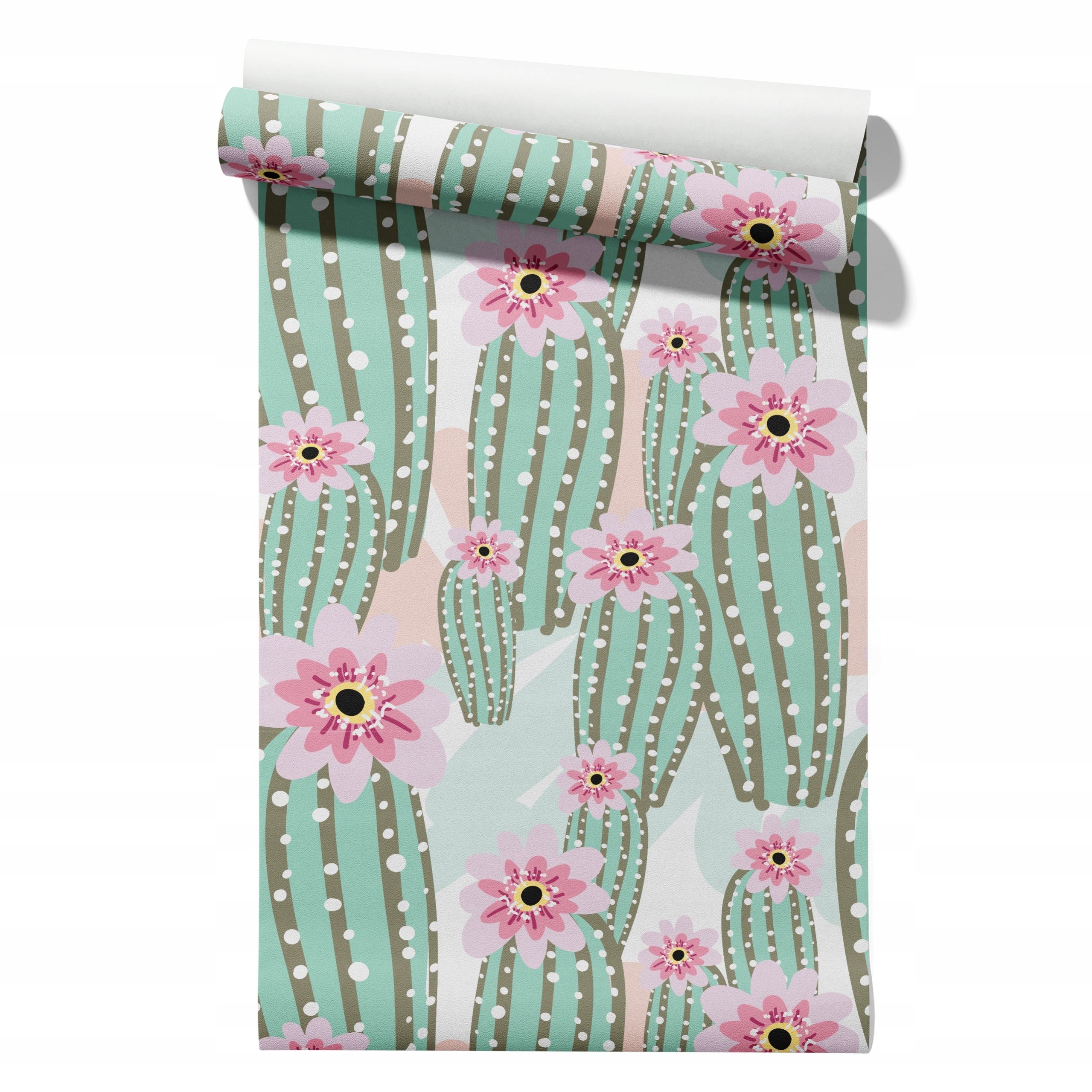  Wallpaper non-woven fabric pastel cherries wallpaper in a roll 50cm x 6,1mb