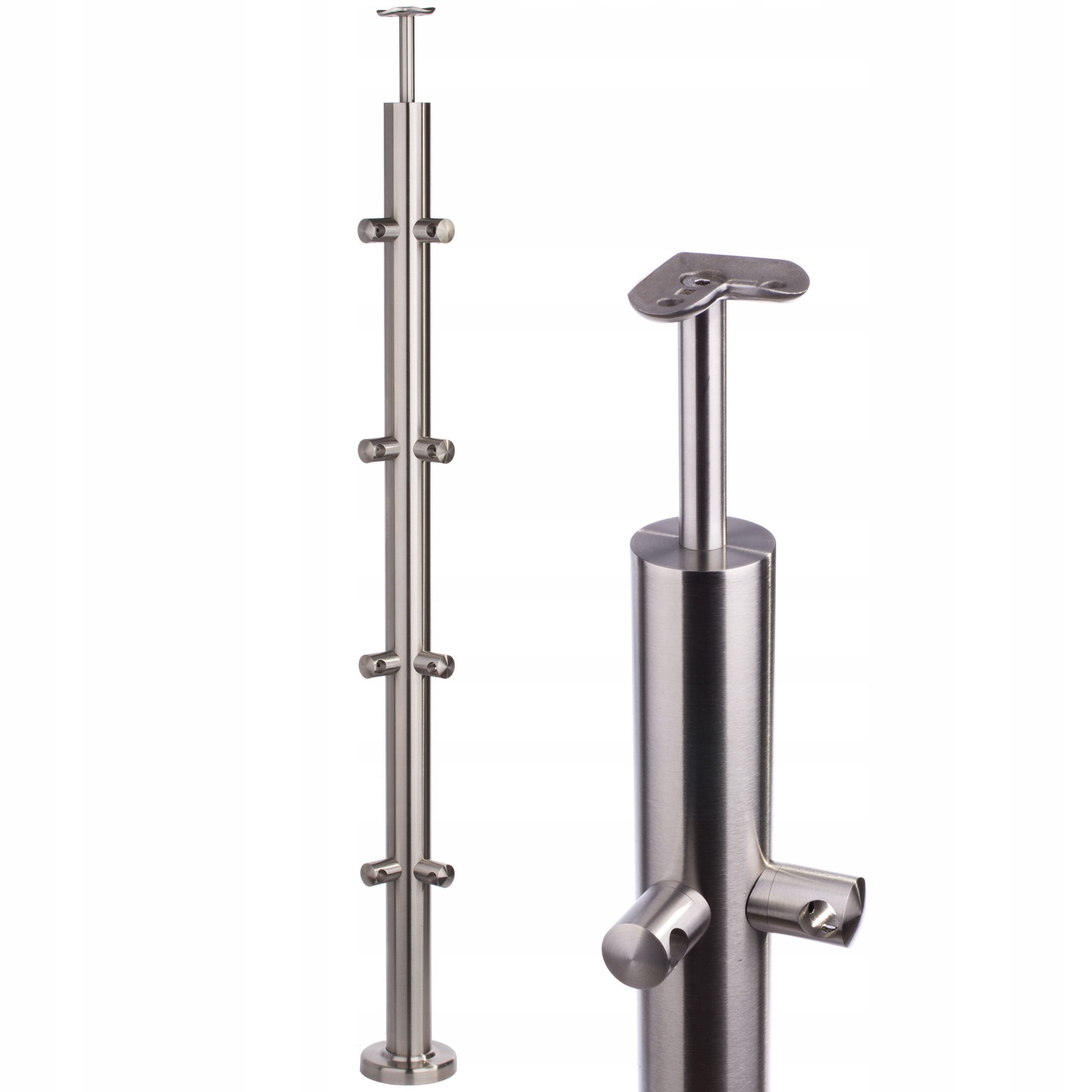  Spalte übergangs 100 cm 5 blütenblätter balustrade fi 42 rostfrei poliert