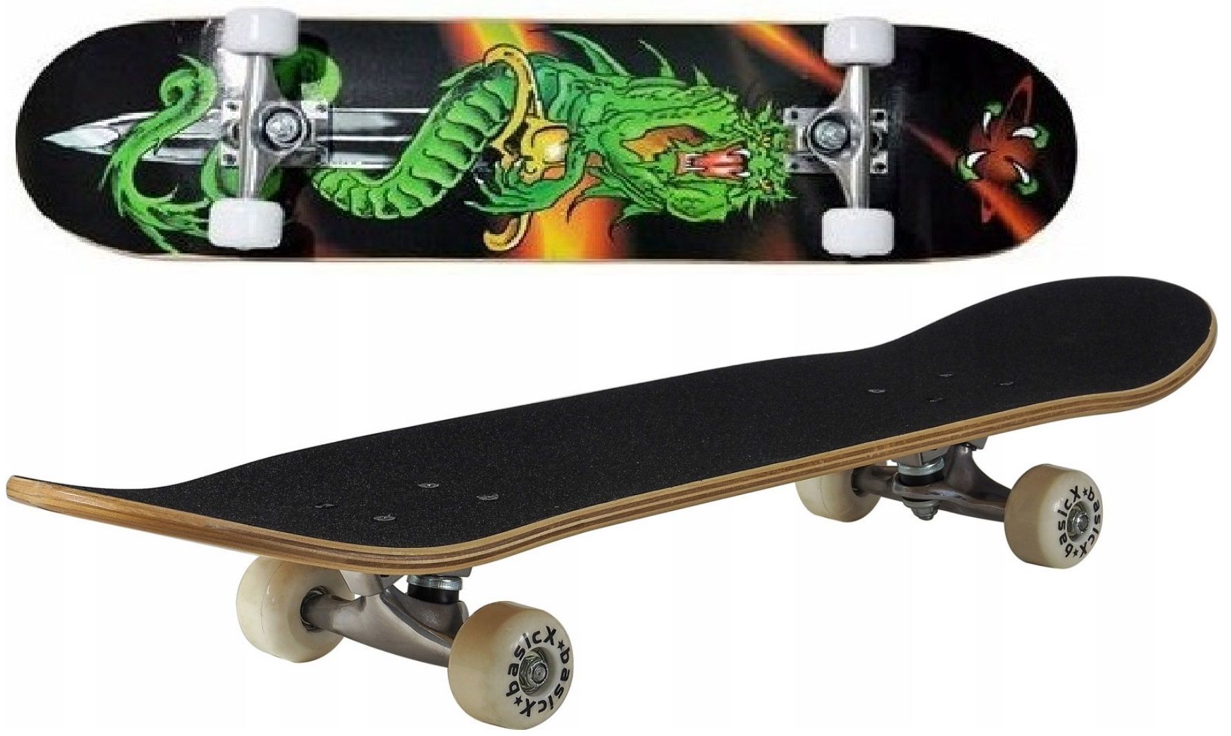  Skateboard 79 cm javor solidní 7 vrstvy abec 5 ce rada kola pryž - kouř