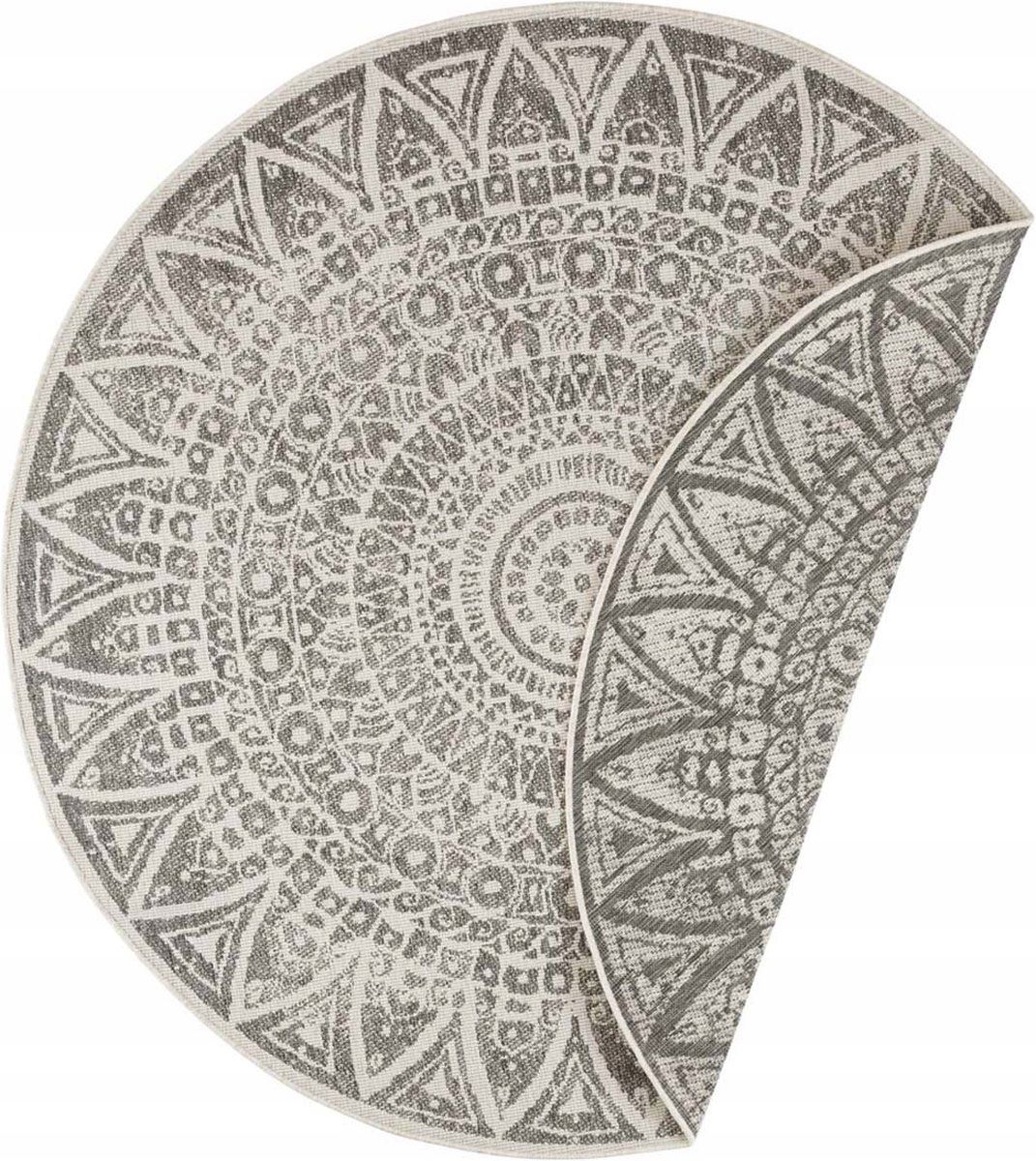  Round carpet for the living room 140cm , soft italian ,green creamy pattern mandala