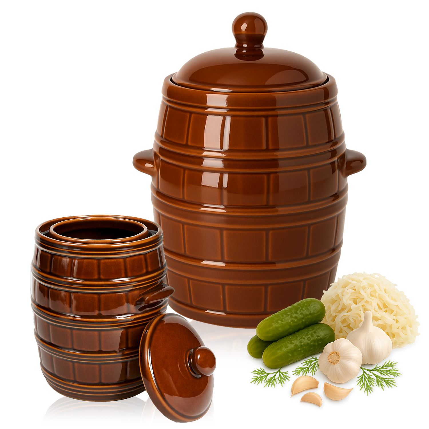  Pot stone mass barrel 5 l for sauerkraut cucumber kiszonki stone mass