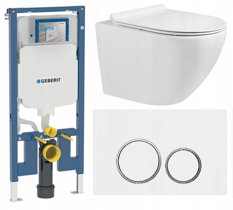  Wc rāmja komplekts geberit + atslēga + tualetes pods melns matēts + dēlis w/o+fresh
