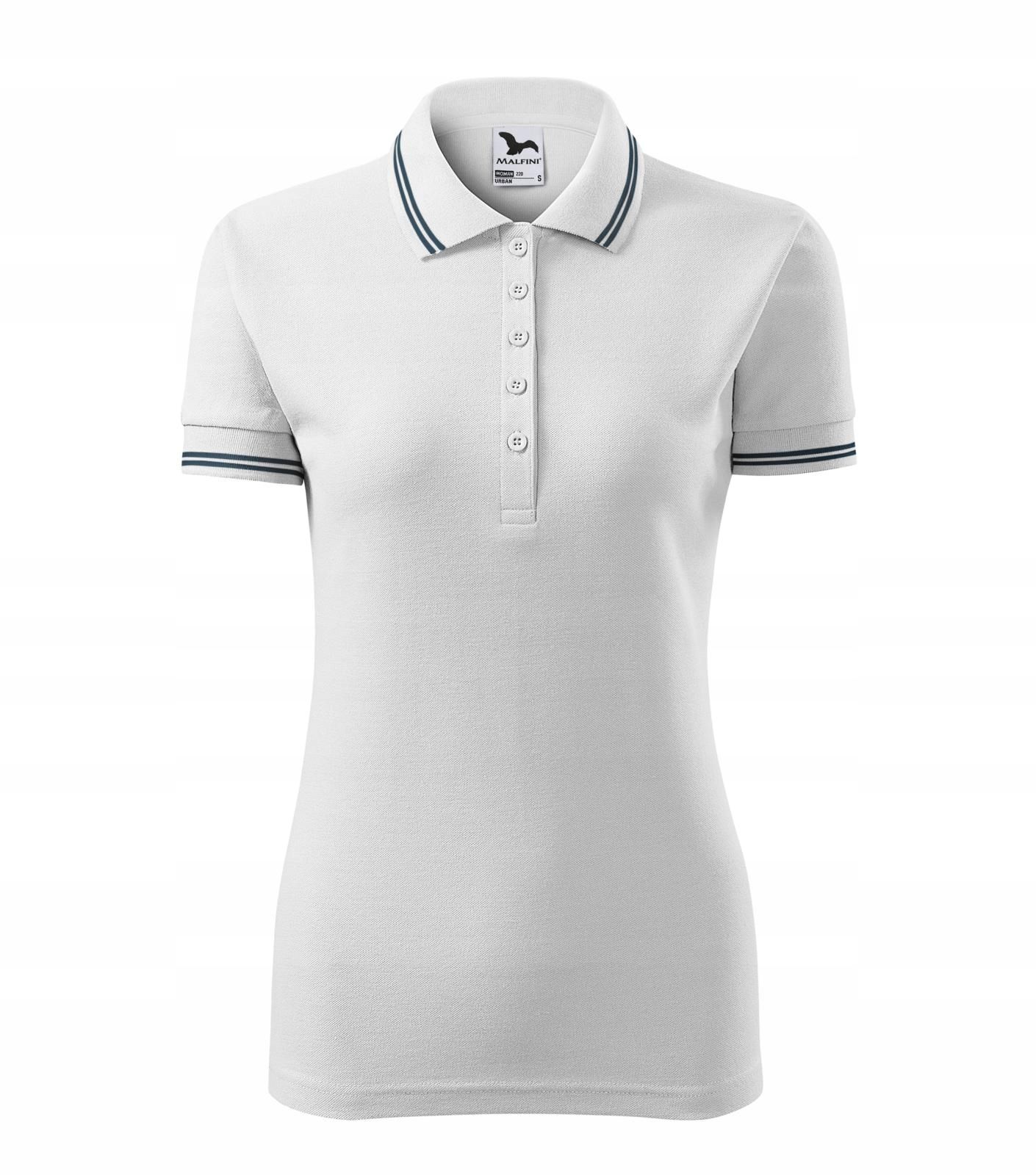  Moteriški marškinėliai polo malfini 220 baltas 2xl